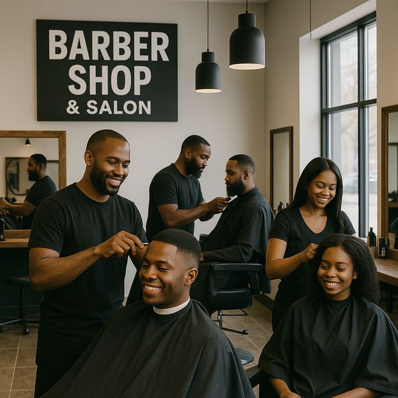 Salon and barber shop